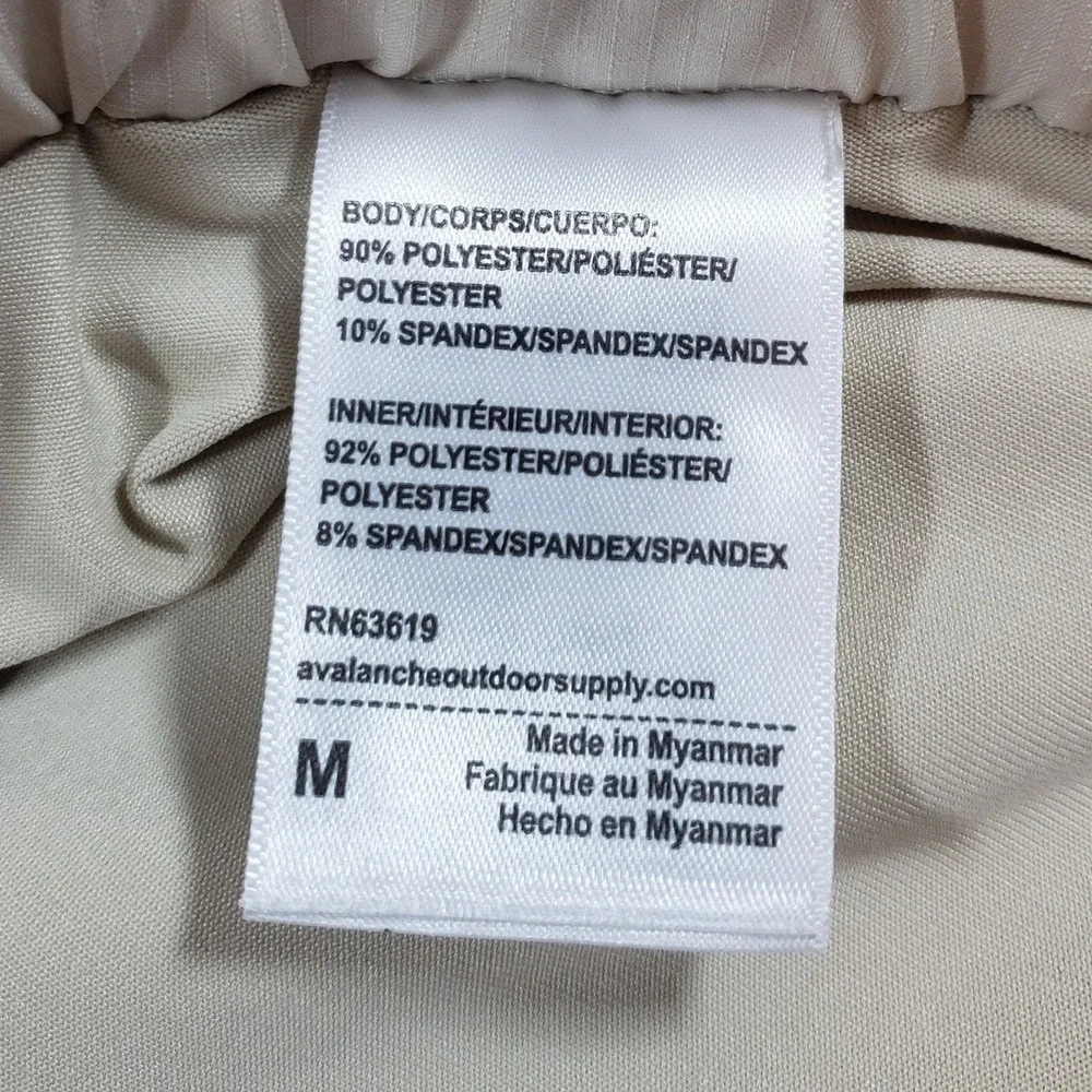 Avalanche Outdoor Supply Co Womens‎ Khaki Cargo Skort UPF 50+ Stretch Medium NEW